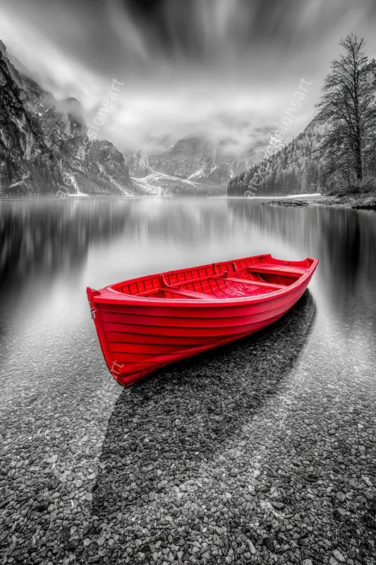 Selective Color Landscape Wall Art