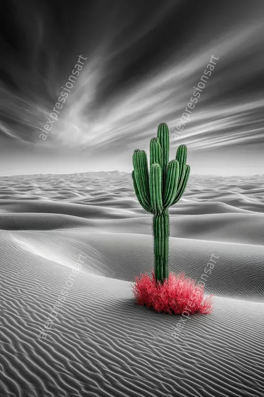 Selective Color Landscape Wall Art