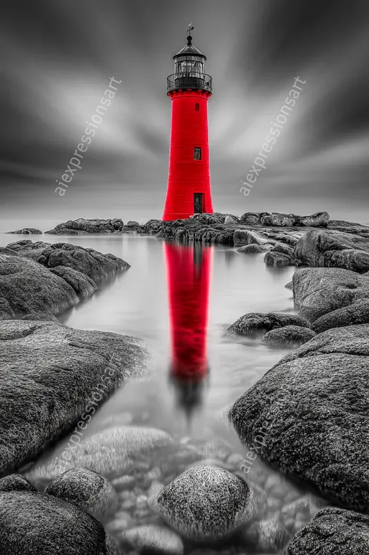 Selective Color Landscape Wall Art