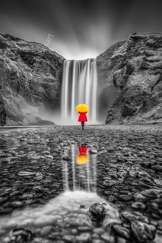 Selective Color Landscape Wall Art