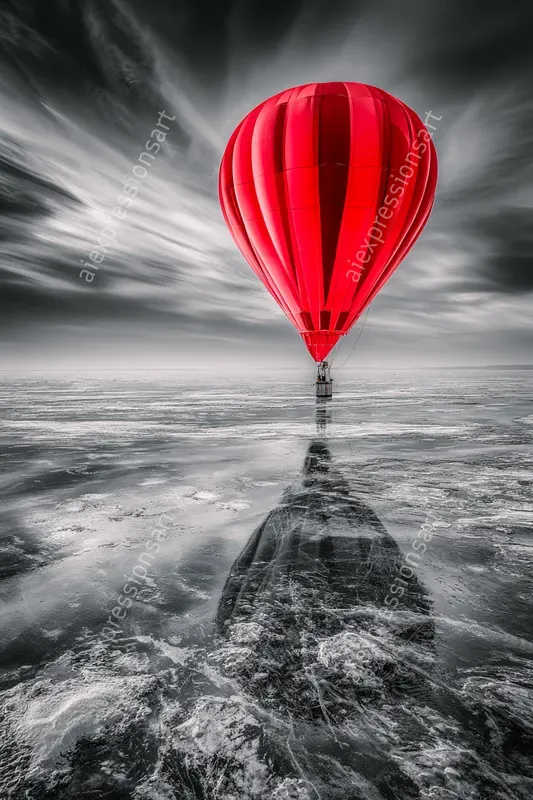 Selective Color Landscape Wall Art
