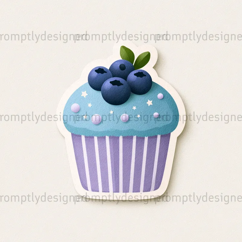 Cute Pastel Cupcake Clip Art