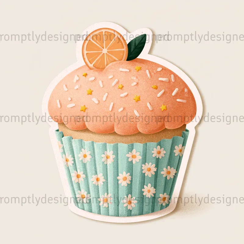 Cute Pastel Cupcake Clip Art