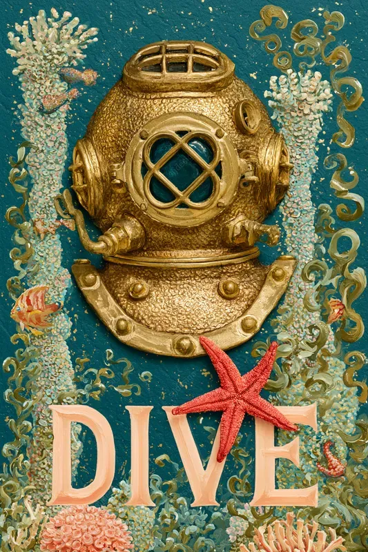 Painted Paper Diorama Poster Art