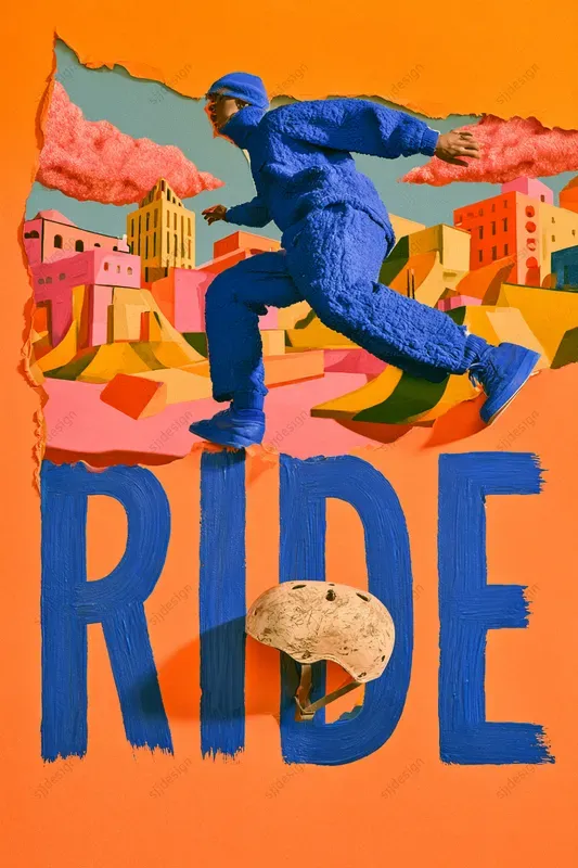 Painted Paper Diorama Poster Art