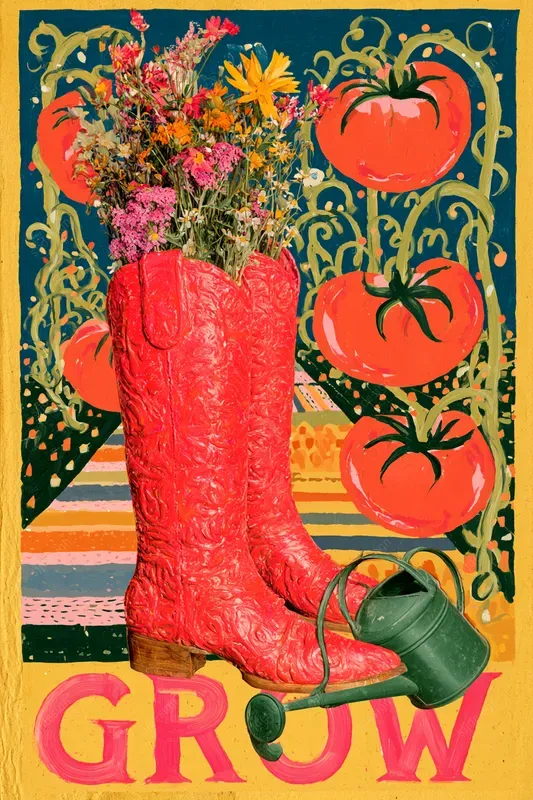 Painted Paper Diorama Poster Art