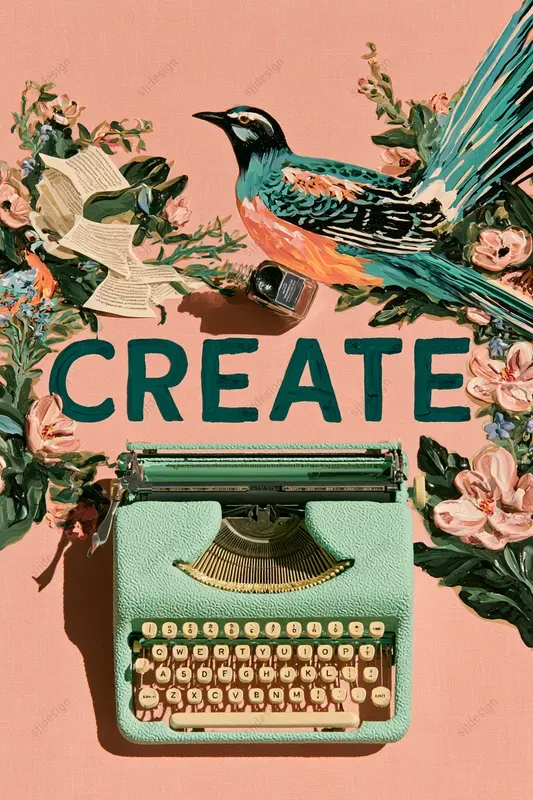 Painted Paper Diorama Poster Art