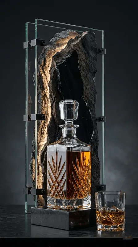 Geological Strata Glasscased Monoliths