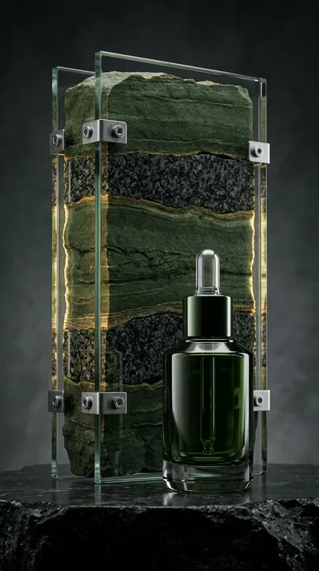 Geological Strata Glasscased Monoliths