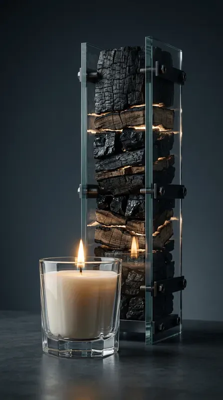 Geological Strata Glasscased Monoliths