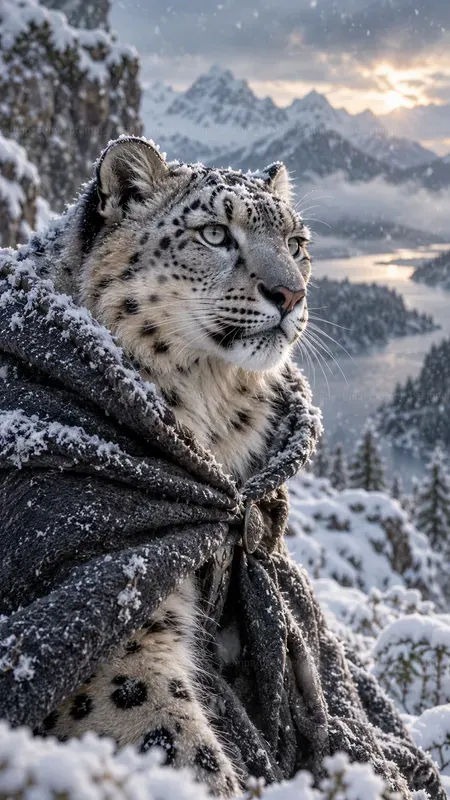 Cinematic Winter Animal Portraits