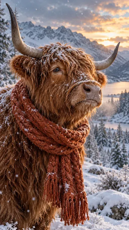Cinematic Winter Animal Portraits