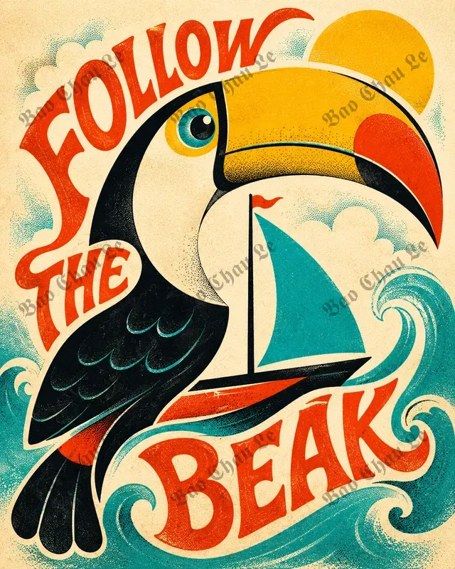 Retro Rebus Fusion Posters
