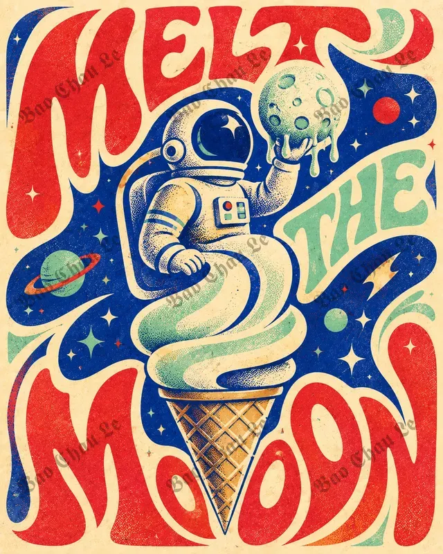 Retro Rebus Fusion Posters