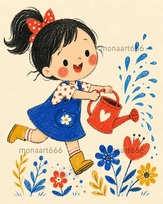 Whimsical Cozy Chibi Illustrations