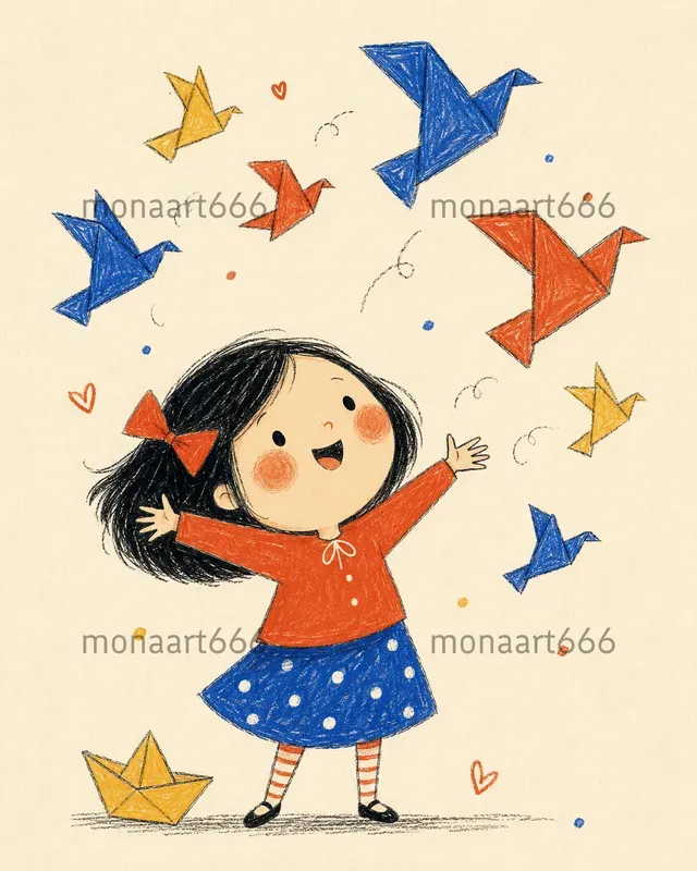 Whimsical Cozy Chibi Illustrations