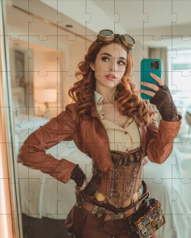 Influencer Cosplay Mirror Selfies