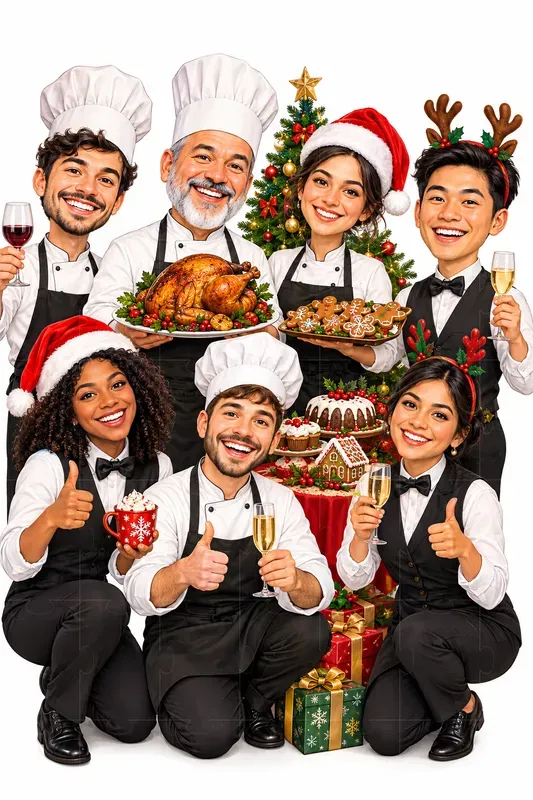 Christmas Group Caricatures