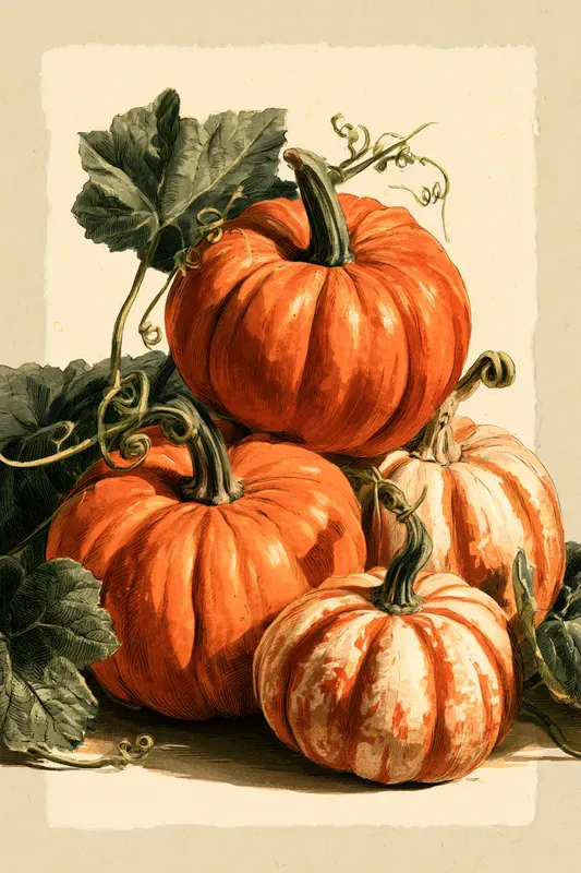 Vintage Autumn Journal Cards