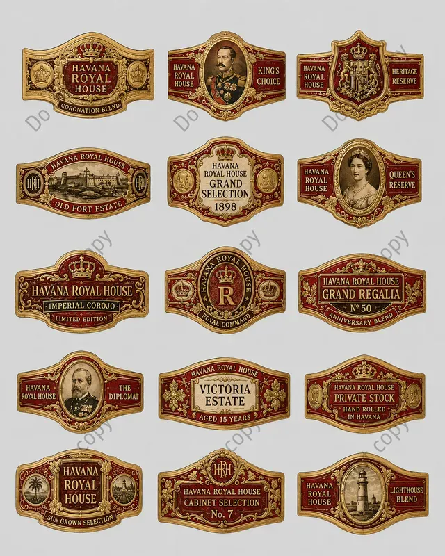 Cigar Band Collector Sheets