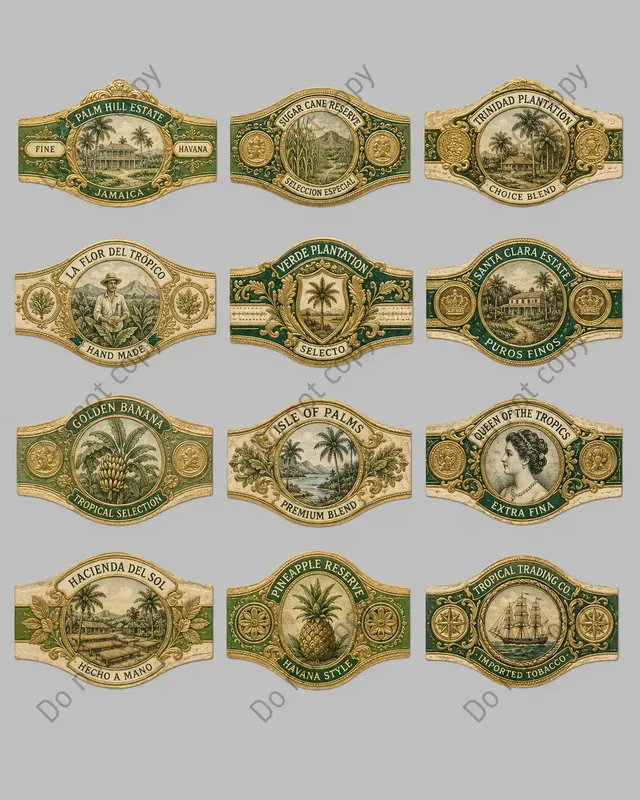 Cigar Band Collector Sheets