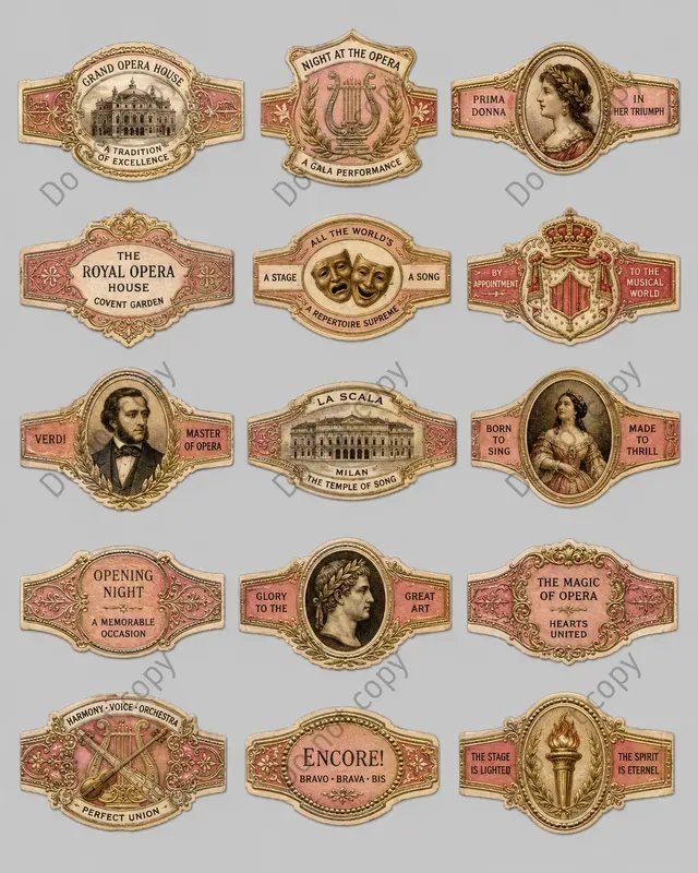 Cigar Band Collector Sheets