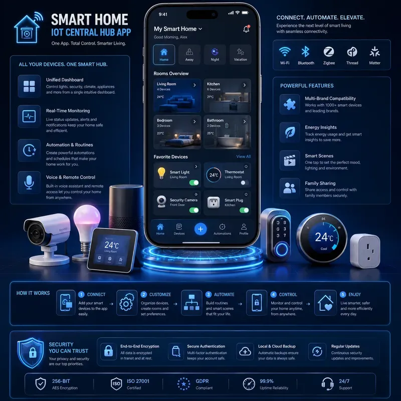 3D Tech Feature Infographics