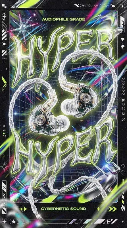 Y2k Liquid Chrome Typographic Products