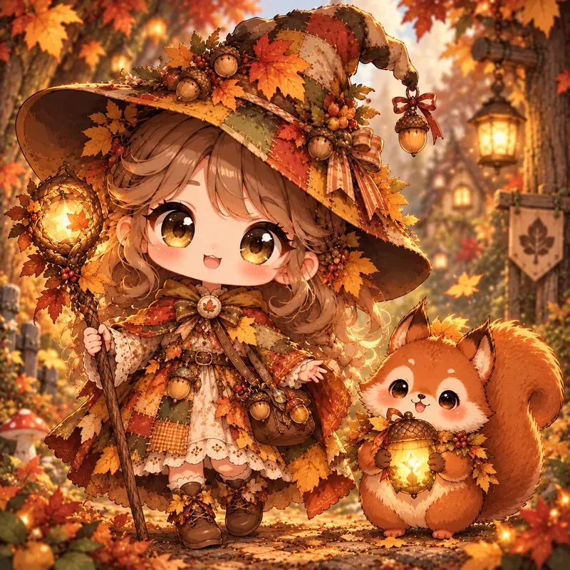 Cozy Chibi Forest Witch Collections