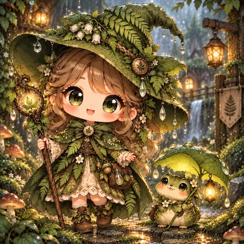 Cozy Chibi Forest Witch Collections