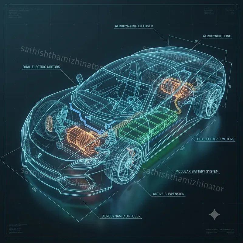 Futuristic 3D Blueprint Generator