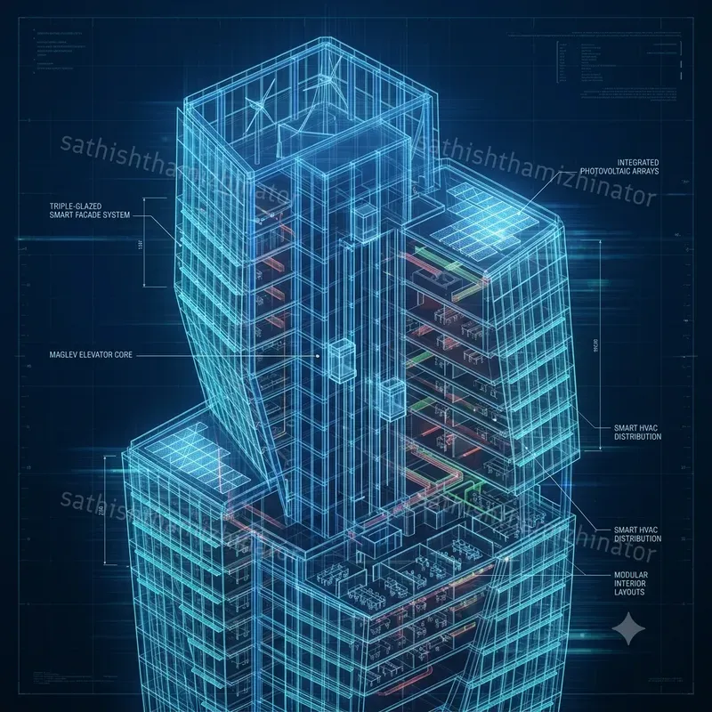 Futuristic 3D Blueprint Generator