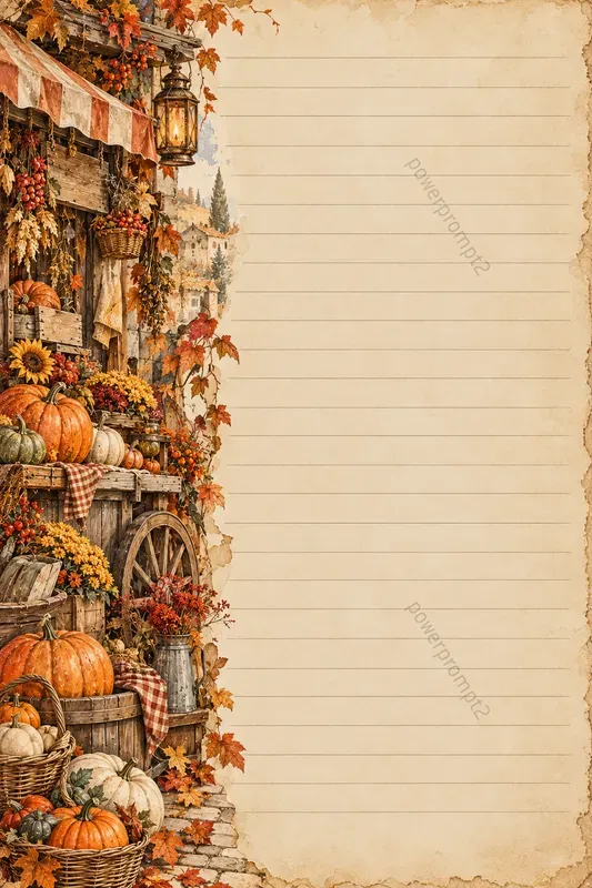 Vintage Botanical Writing Pages