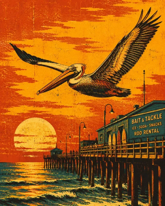 Retro Surf Style Apparel Graphics Pods