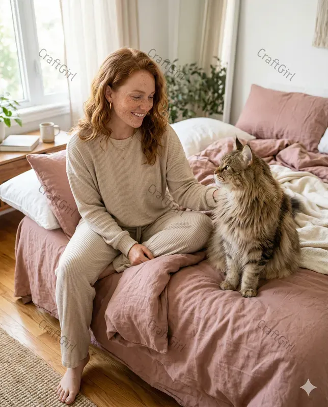 Cinematic Bedside Cats Loungewear