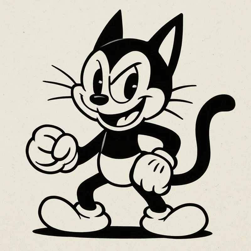 Vintage Cartoon Rubber Hose Animations