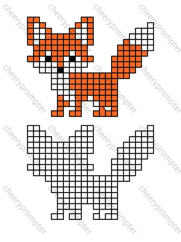 Pixel Art Coloring Worksheets