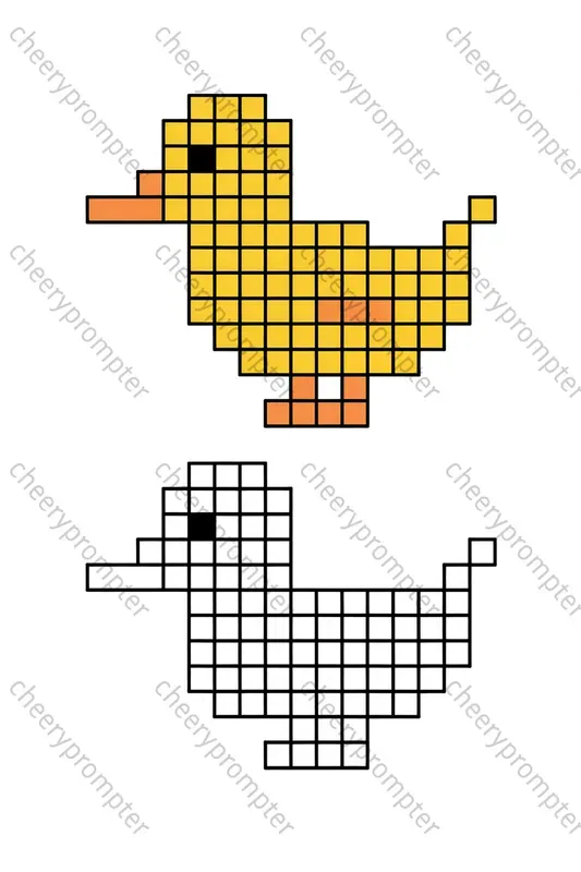 Pixel Art Coloring Worksheets