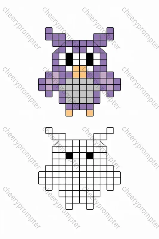 Pixel Art Coloring Worksheets