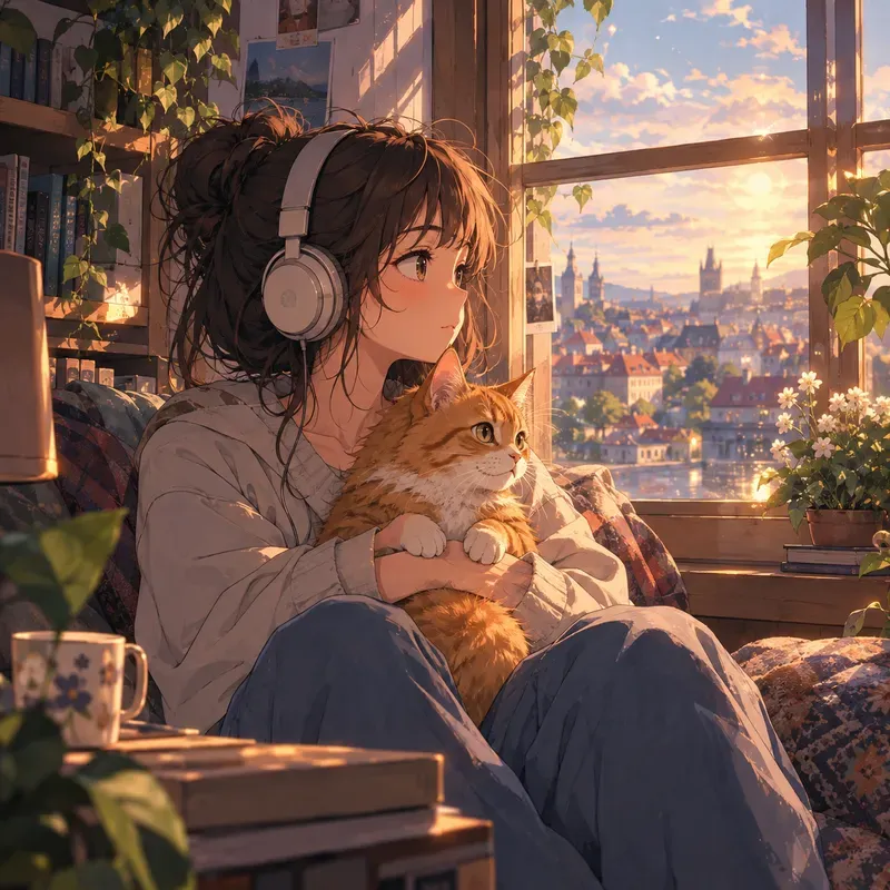 Lofi Anime Scenes Cozy Lofi Anime Girls