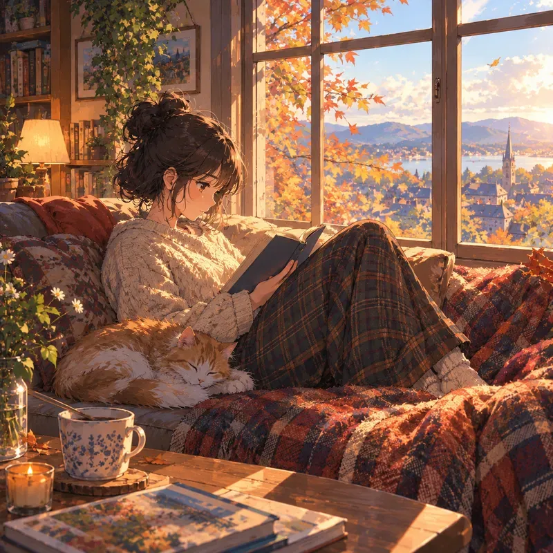 Lofi Anime Scenes Cozy Lofi Anime Girls
