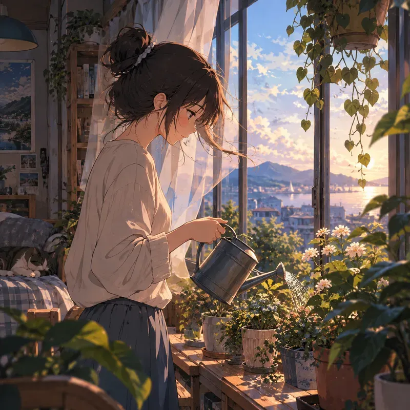 Lofi Anime Scenes Cozy Lofi Anime Girls