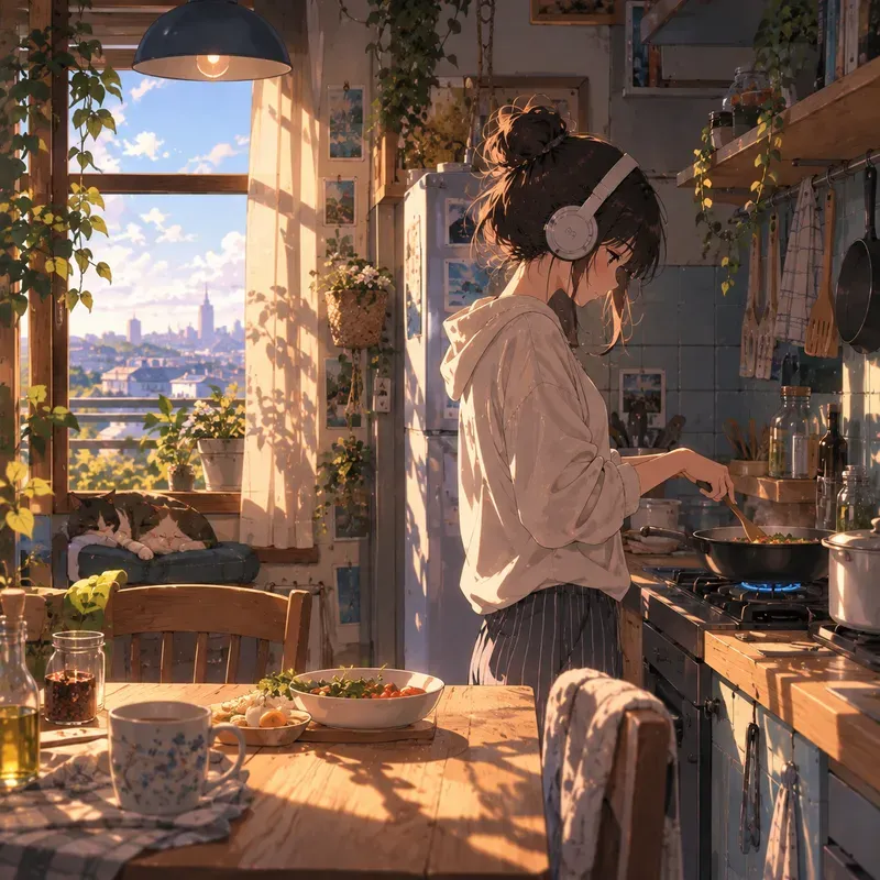 Lofi Anime Scenes Cozy Lofi Anime Girls