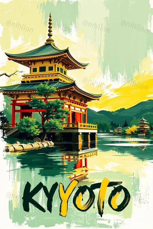 Bold Travel Poster Paint Art