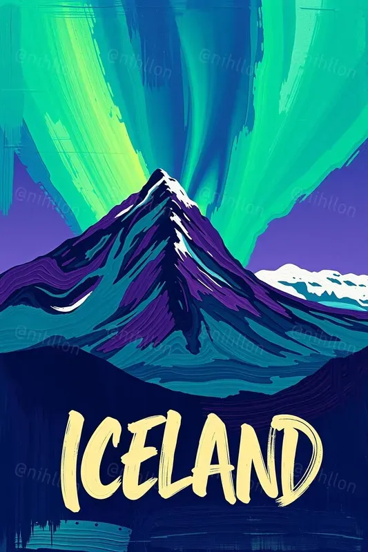 Bold Travel Poster Paint Art