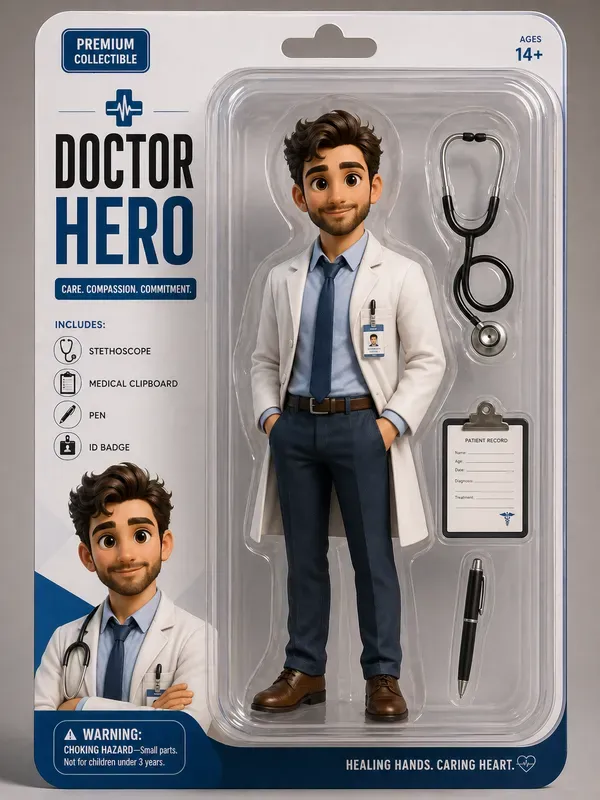 Pixar Style Action Figures Blister Packs