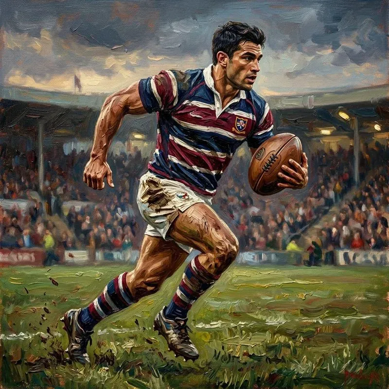 Sportsmen In Oil Paintings