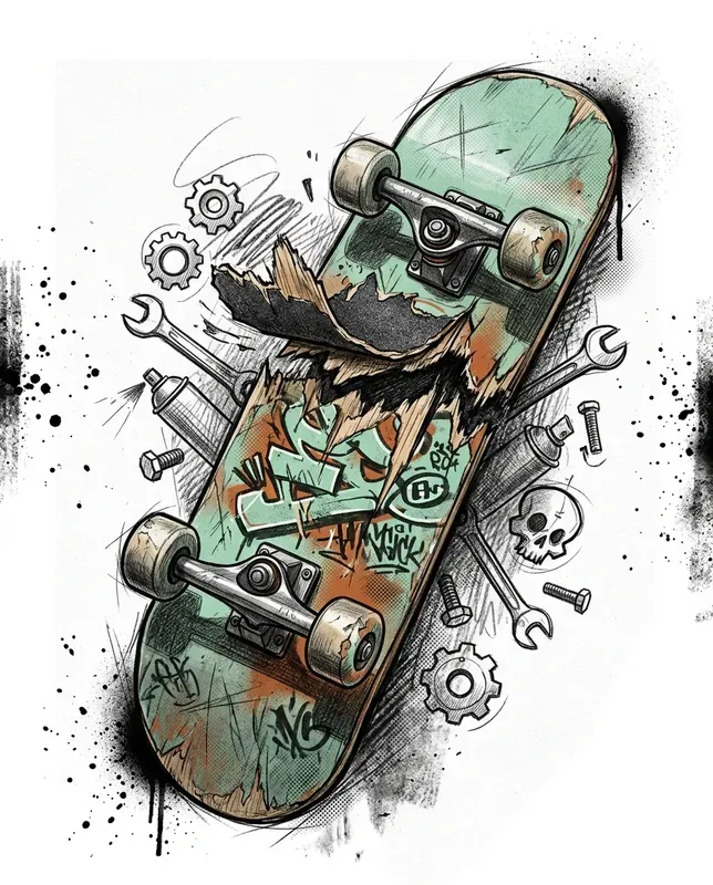 Sketch Streetwear Tee Graphic Designs