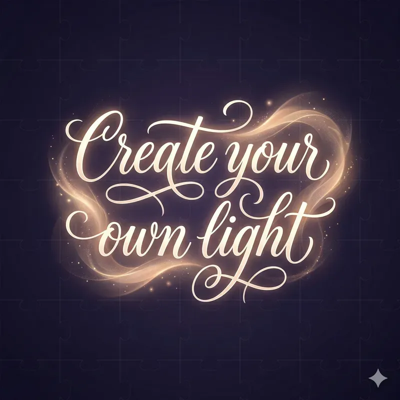 Viral Glowing Quote Typography