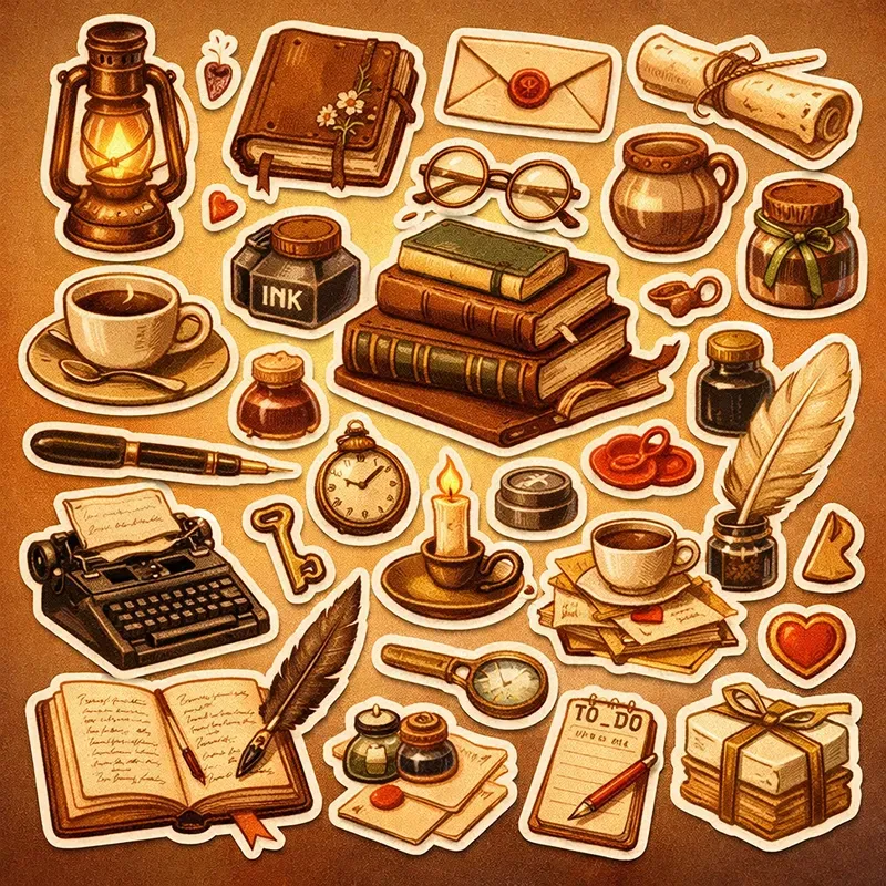 Cozy Aesthetic Sticker Collage Generator